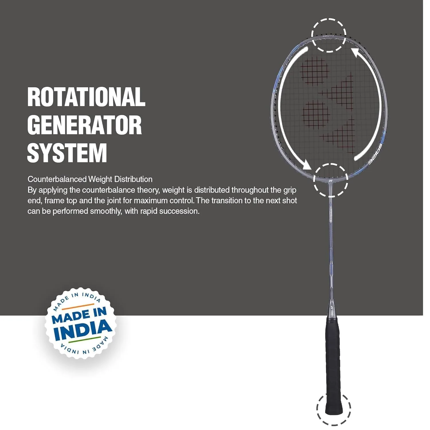 Yonex Astrox Attack 9 Badminton Racket | 4U | Head Heavy | High Tension 32lbs 17 Yonex Astrox Attack 9 Badminton Racket | 4U | Head Heavy | High Tension 32lbs - Image 17