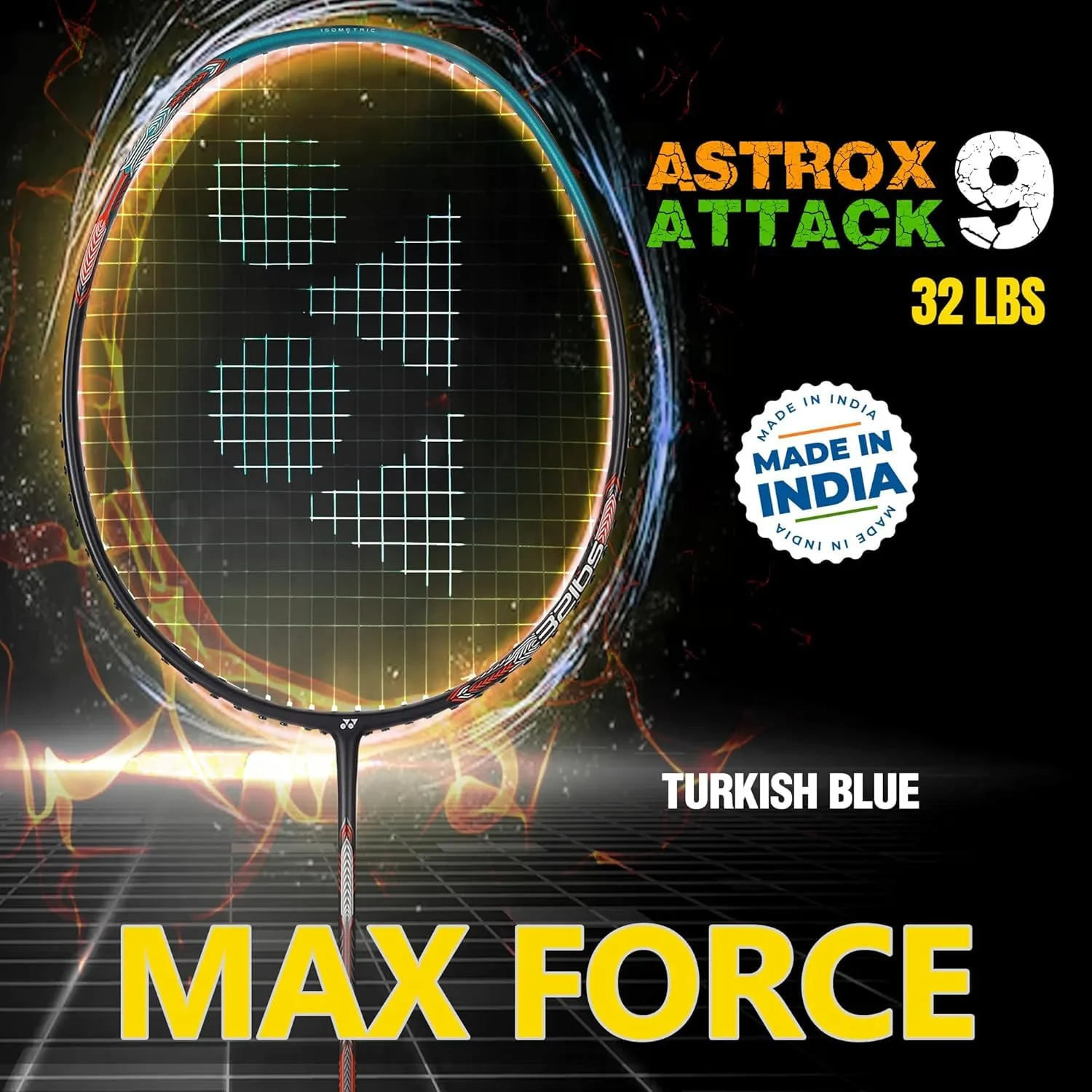 Yonex Astrox Attack 9 Badminton Racket | 4U | Head Heavy | High Tension 32lbs 32 Yonex Astrox Attack 9 Badminton Racket | 4U | Head Heavy | High Tension 32lbs - Image 32
