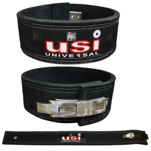 USI Lever Belt 790 LEV ,Buckle Leather Power Lifting Belt ,Women Weightlifting Competition Workout Training Weight Lifting Belts