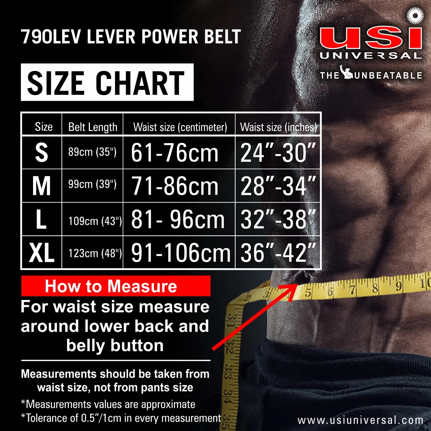 USI Lever Belt 790 LEV ,Buckle Leather Power Lifting Belt ,Women Weightlifting Competition Workout Training Weight Lifting Belts 7 USI Lever Belt 790 LEV ,Buckle Leather Power Lifting Belt ,Women Weightlifting Competition Workout Training Weight Lifting Belts - Image 7