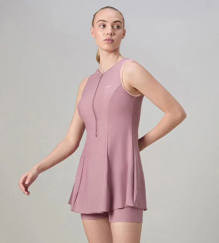 Speedo Endurabrite Closeback Swimdress With Bootleg| Frock Style 2 Speedo Endurabrite Closeback Swimdress With Bootleg| Frock Style - Image 2
