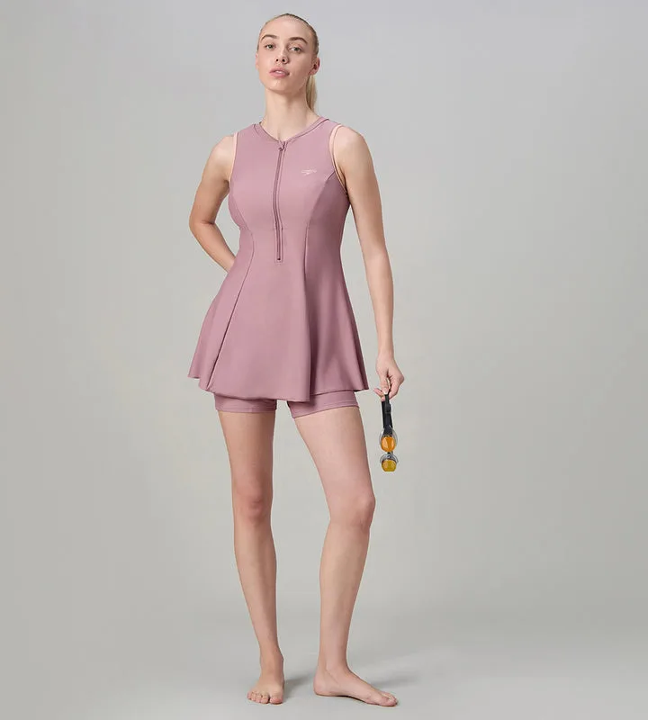 Speedo Endurabrite Closeback Swimdress With Bootleg| Frock Style 6 Speedo Endurabrite Closeback Swimdress With Bootleg| Frock Style - Image 6