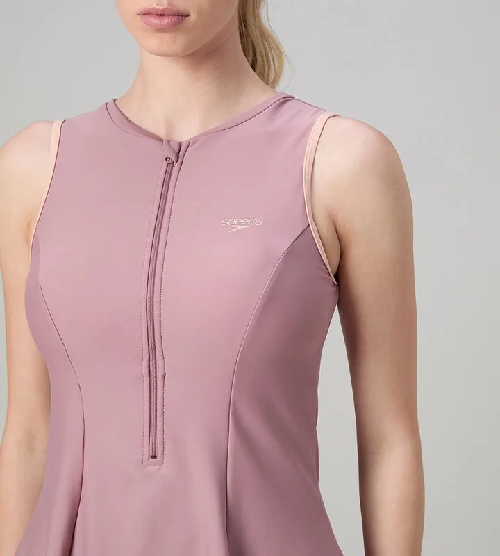 Speedo Endurabrite Closeback Swimdress With Bootleg| Frock Style 4 Speedo Endurabrite Closeback Swimdress With Bootleg| Frock Style - Image 4