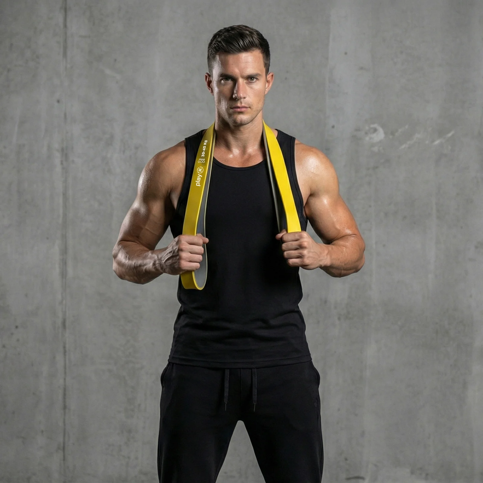 Play-R Resistance Band Dual Yellow Grey color 30-45 Kg - Pack of 1 2 Play-R Resistance Band Dual Yellow Grey color 30-45 Kg - Pack of 1 - Image 2