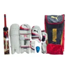 The Puma Junior Cricket Kit is meticulously engineered to support the development of aspiring young players. The centerpiece of the set is a Kashmir Willow bat, carefully sized and weighted to help juniors master their swing mechanics and hand-eye coordination.