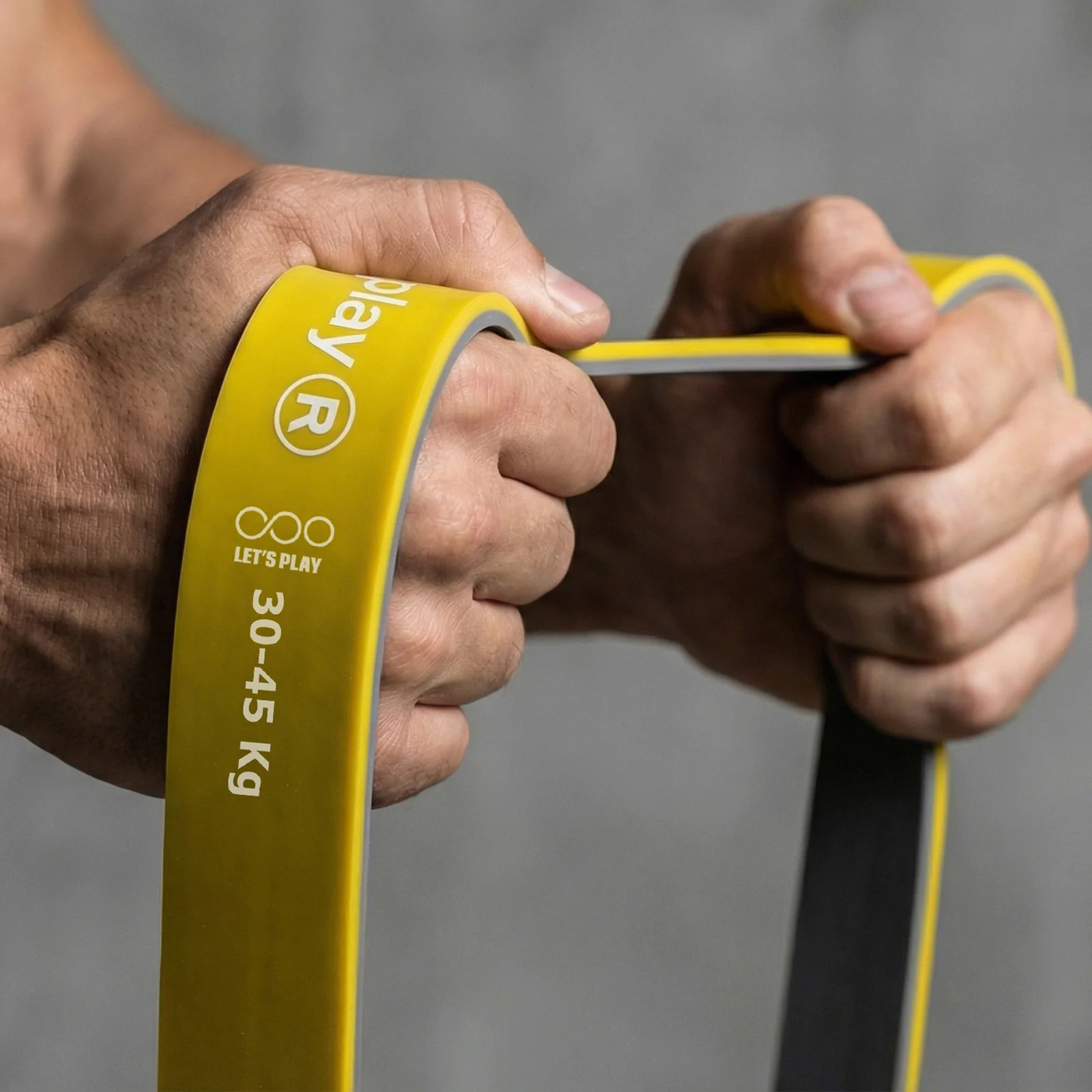 Play-R Resistance Band Dual Yellow Grey color 30-45 Kg - Pack of 1 5 Play-R Resistance Band Dual Yellow Grey color 30-45 Kg - Pack of 1 - Image 5