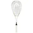 HEAD Cyber Edge 2024 Squash Racquet in Black/Red with teardrop head and AFT branding.