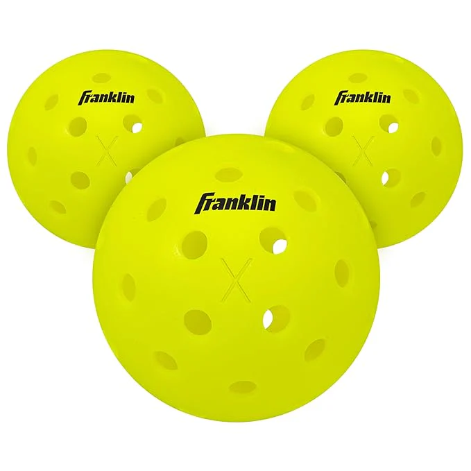 Franklin X-40 Optic Pickleball Ball pack of 3 3 Franklin X-40 Optic Pickleball Ball pack of 3 - Image 3