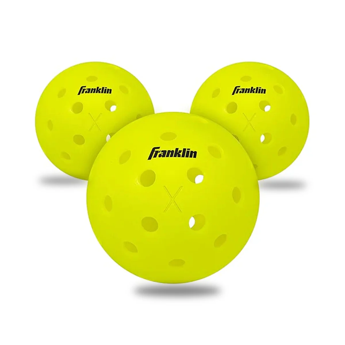 Franklin X-40 Optic Pickleball Ball pack of 3 2 Franklin X-40 Optic Pickleball Ball pack of 3 - Image 2