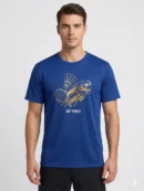 Yonex India Open 2026 Special Edition Round Neck T-Shirt in Navy/White with India Open branding.