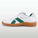 Nivia Mid Court – Responsive Indoor Court Shoes for Beginners & Intermediate Players - WHITE/KAYAKING