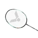 Victor Auraspeed 90K Metallic in Pale Turquoise with metallic carbon shaft and classic wooden handle.