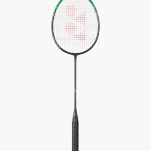 Yonex Astrox 99 Pro 3rd Gen in Black/Green with marble-textured finish and orange power streaks.