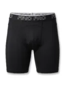 Finno Premium Sports Brief in white, showing the reinforced waistband and integrated protective pouch.