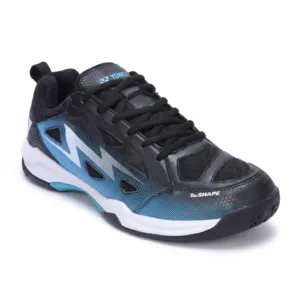 Yonex Dominant 6i, Badminton Shoes in Digital Aqua, showing the contoured Tru Shape toe box and the Hexagrip non-marking sole.