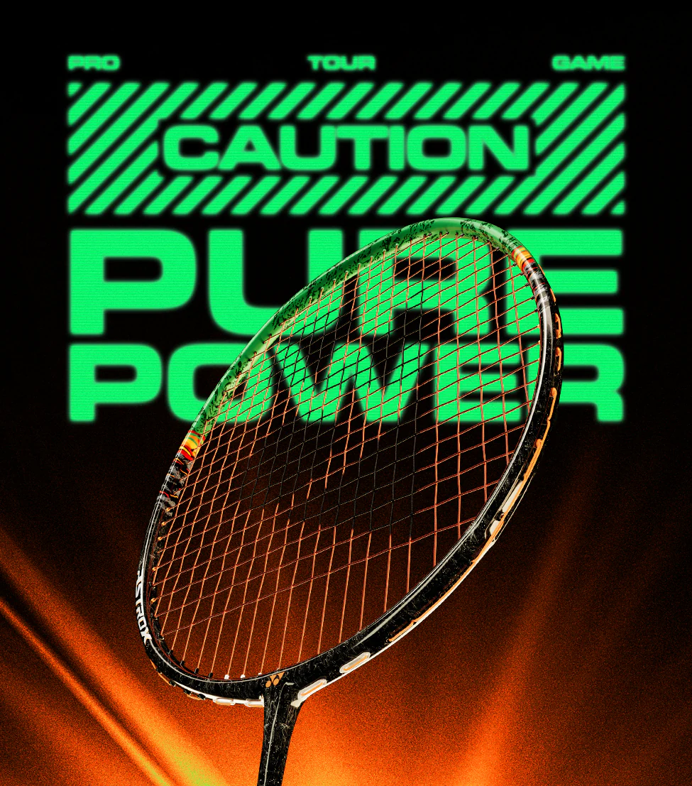 Yonex Astrox 99 Pro 3rd Gen in Black/Green with marble-textured finish and orange power streaks.