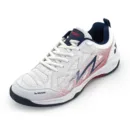 Yonex Dominant 6i,Badminton Shoes in Digital Aqua, showing the contoured Tru Shape toe box and the Hexagrip non-marking sole.