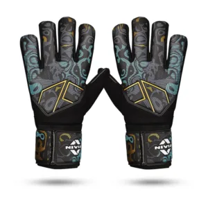 Nivia Safari Football Goal Keeper Gloves Nivia Latex Grip Goalkeeper Gloves Professional Nivia Goalkeeping Gloves Nivia Safari Football Gloves with Finger Protection Nivia Goal Keeper Gloves for Match Play