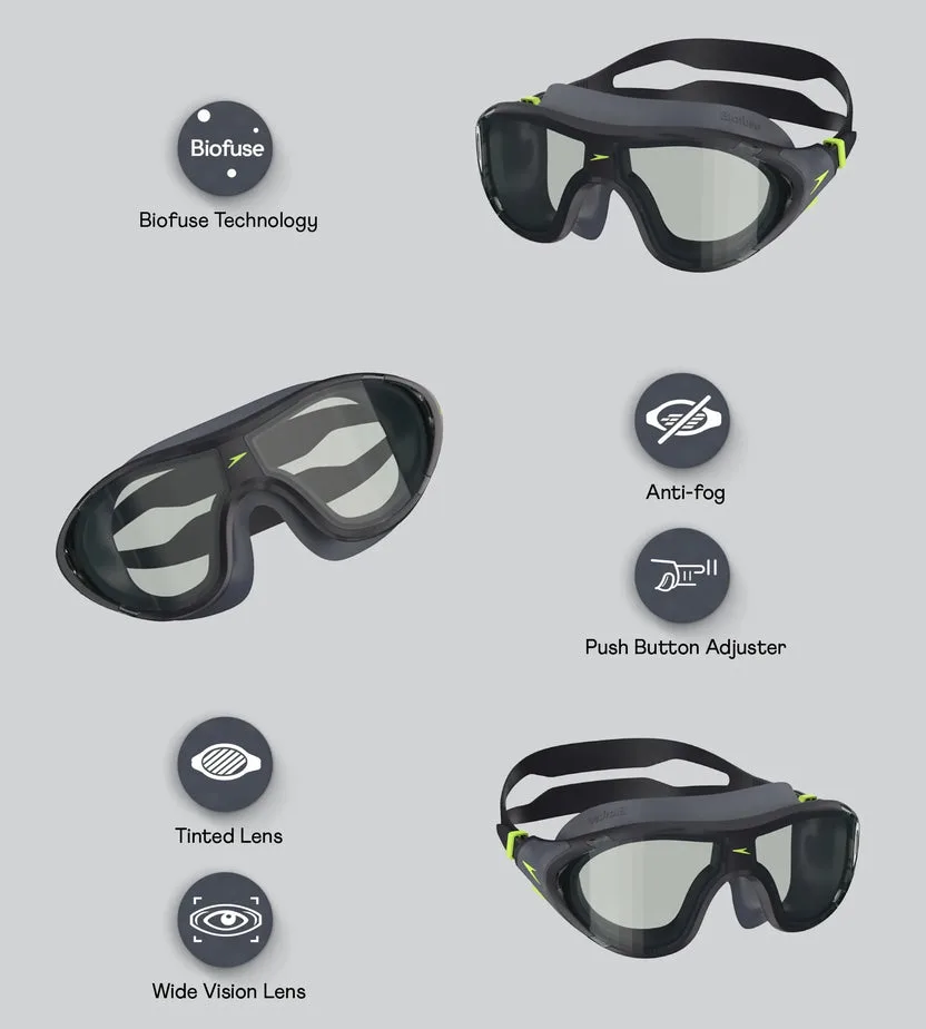 Speedo Adult Biofuse 2.0 Mask – Wide-Vision Anti-Fog Panoramic Swim Goggles 2 Speedo Adult Biofuse 2.0 Mask – Wide-Vision Anti-Fog Panoramic Swim Goggles - Image 2