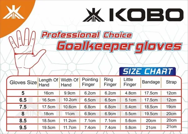Kobo GKG-35 Football Goal Keeper Gloves 3 Kobo GKG-35 Football Goal Keeper Gloves - Image 3
