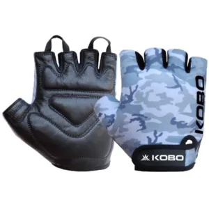 KOBO WTG-51 Gym Gloves KOBO Weight Lifting Gym Gloves Premium KOBO Leather Workout Gloves KOBO Fitness Gloves for Gym Training Anti Slip KOBO Gym Gloves