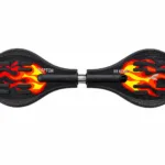 Konex Waveboard with LED Light Wheels - BLACK / RED