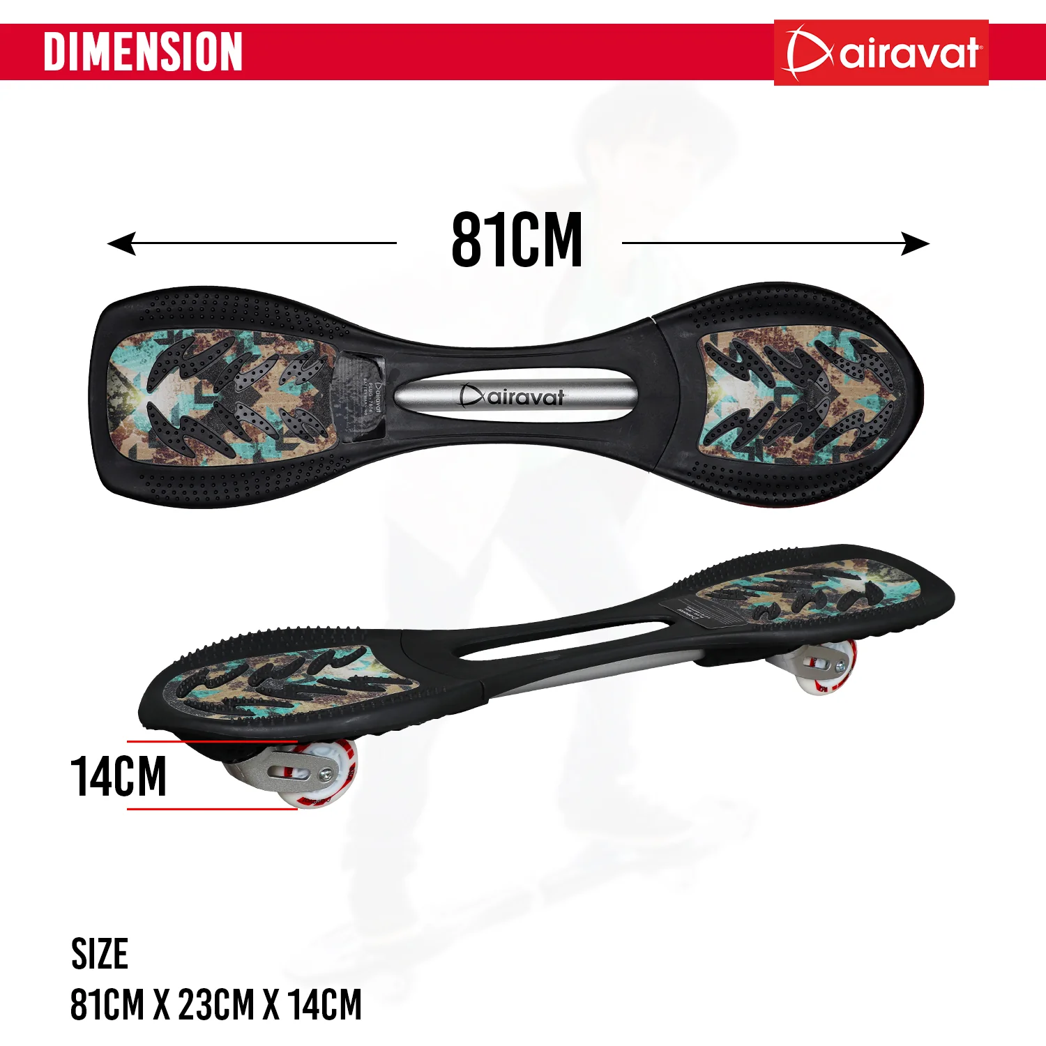 AIRAVAT PLUG 7804 Waveboard with LED Wheels 3 AIRAVAT PLUG 7804 Waveboard with LED Wheels - Image 3