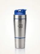 GO24 Kinetic Steel Shaker Stainless Steel Protein Shaker Bottle GO24 Gym Shaker Fitness Supplement Mixing Bottle Leak Proof Steel Shaker