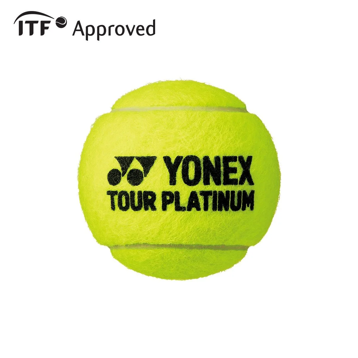 Yonex Tour Platinum Tennis Ball Can (4 Balls) | Tour-Grade Woven Felt | Pressurised | All Court Surfaces | Tournament & Practice 2 Yonex Tour Platinum Tennis Ball – Tour Grade Woven Felt Surface Detail