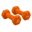 Cube Club Neoprene Dumbbell | 1kg to 5kg | Fixed Weight | Non-Slip Coating | Hex Shape | Home Workout | Women & Beginners Fitness - 0.5 KG