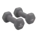 Cube Club Neoprene Dumbbell | 1kg to 5kg | Fixed Weight | Non-Slip Coating | Hex Shape | Home Workout | Women & Beginners Fitness - 3 KG