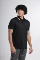 Sportiff AeroEdge Performance Polo T-Shirt BLACK