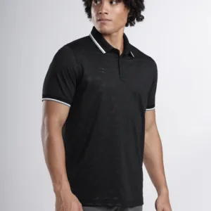 Sportiff AeroEdge Performance Polo T-Shirt BLACK