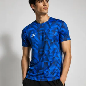 Sportiff Fit Gear Grid Force Men's T-Shirt – 100% Polyester Round Neck Training Tee Front View
