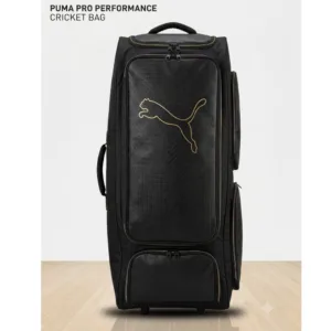 Puma Cricket Kit Bag Wheels 09324301 Puma Black – 99cm Vertical Upright View
