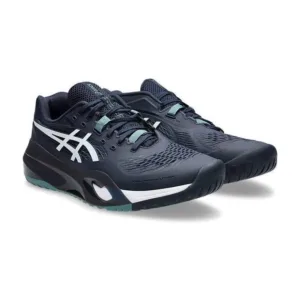 Asics GEL-Resolution X Men's Tennis Shoes White Dark Aubergine – Lateral View